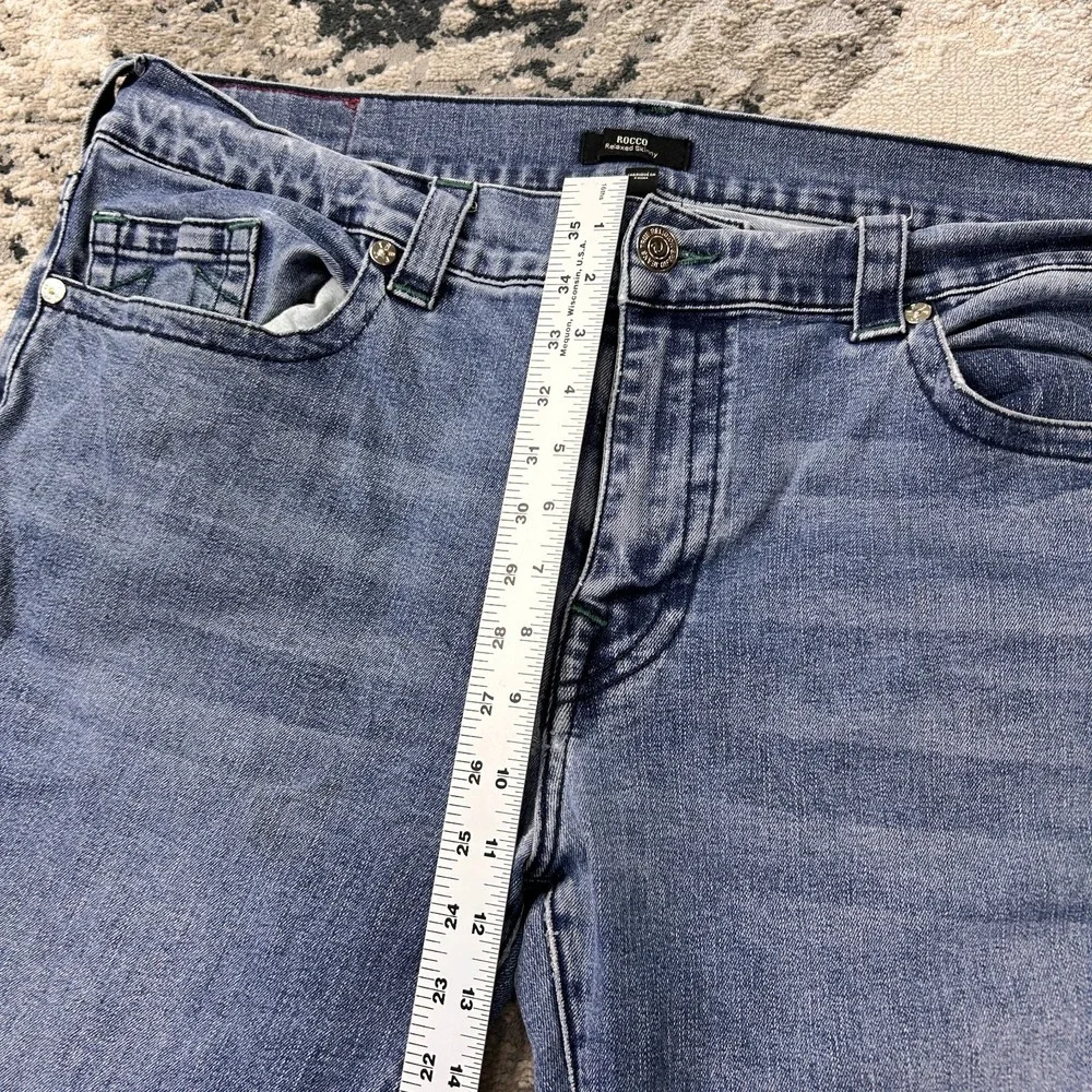 True Religion Rocco‎ Relaxed Skinny Jeans Mens 40 Blue Y2K Mid Rise Weekends